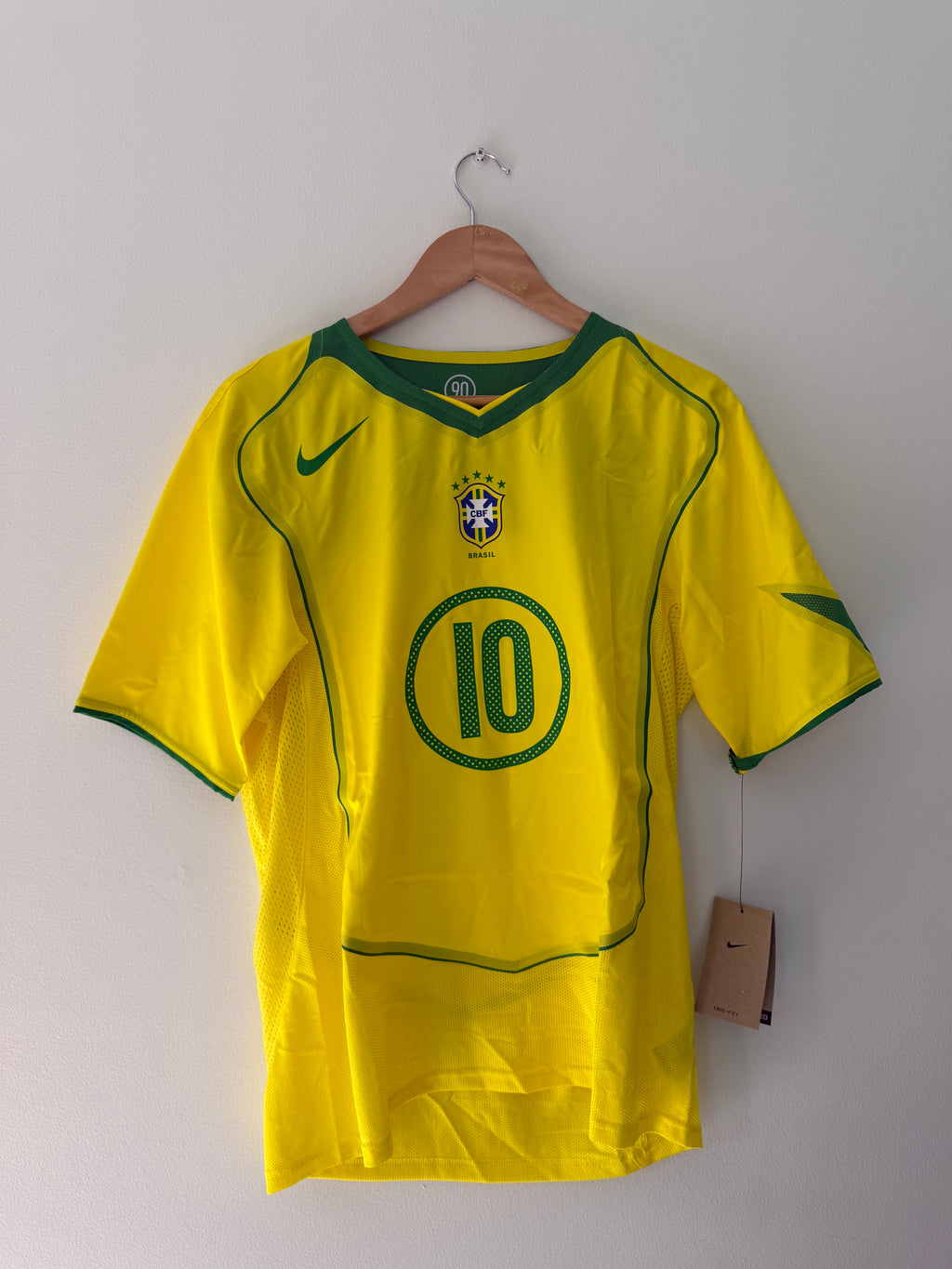 Brazil Home 2004 Ronaldinho Total 90 Reissue