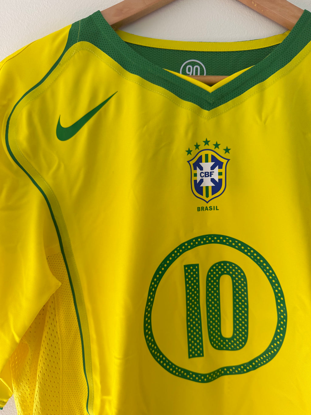 Brazil Home 2004 Ronaldinho Total 90 Reissue