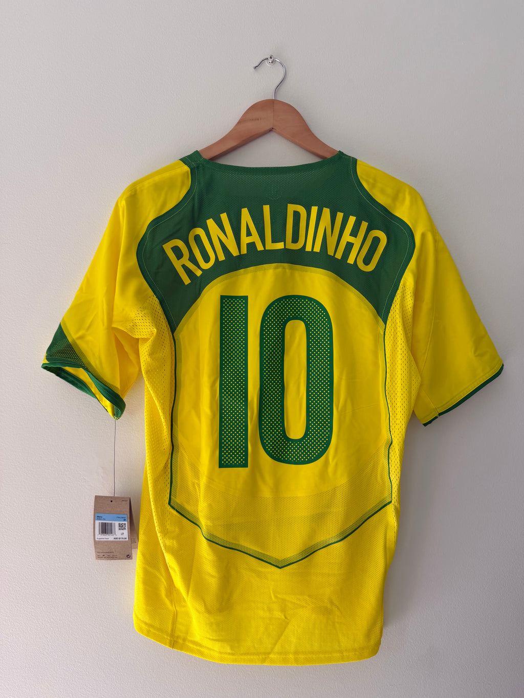 Brazil Home 2004 Ronaldinho Total 90 Reissue